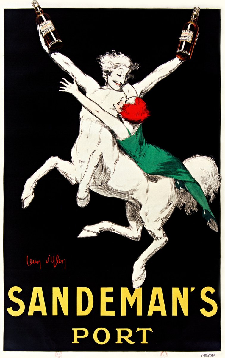 karo-art Poster - Sandeman's Port, 1920, Premium print, verpakt in stevige kartonnen rolkoker Multikleur