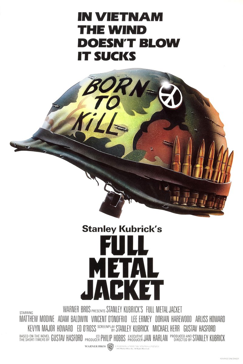 karo-art Poster - Full Metal jacket, 1987, Originele Filmposter, Premium Print, Professioneel Fotopapier Multikleur