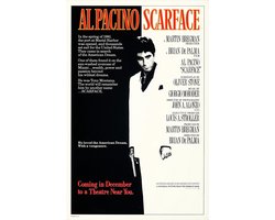 Poster - Al Pacino in Scarface, Originele Filmposter, Premium Print, Professioneel Fotopapier