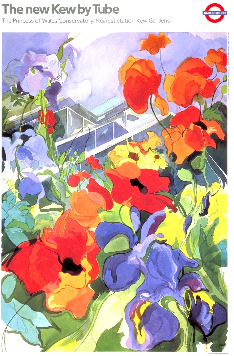 karo-art Poster - The New Kew, 1987 originele poster ter promotie van londense metro, Premium Print Multikleur