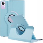 360 Rotating Book Case - Geschikt voor Xiaomi Redmi Pad SE Hoesje - Lichtblauw