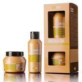 KayPro Kit Mini Argan Oil 100 ml – Professionele Haarverzorging - Shampoo en Haarmasker met Arganolie – Droog en Beschadigd Haar – Reisverpakking – Travel Size Shampoo - Mini Shampoo - Geschenkset - Giftset