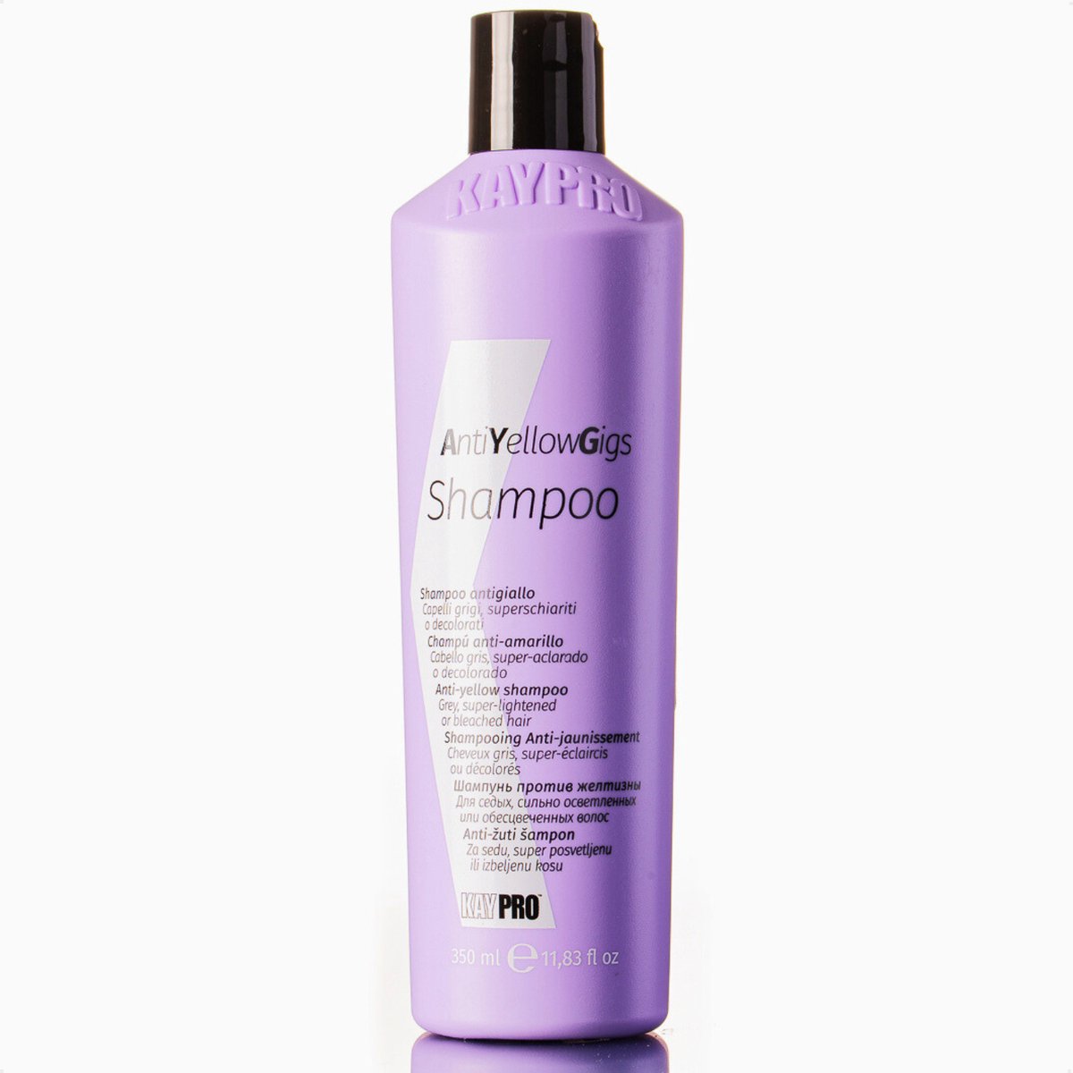 KayPro No Yellow Gigs Zilvershampoo 350ml – Silver Shampoo – Purple Shampoo - bevat gratis staaltje