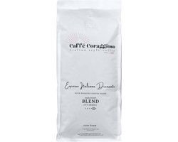 Caffè Coraggioso Espresso Italiano Diamante koffiebonen 1 KG Slow Roasted Blend 100% Arabica