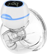 Bol.com Elektrische Borstkolf - Aestra - Handsfree Borstkolf - BPA vrij - Draadloze Borstkolf - Draagbaar - 2024 Model - Blauw aanbieding