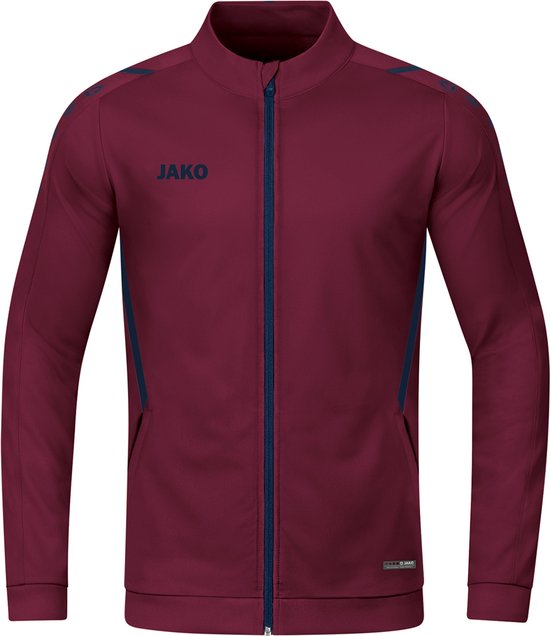 Jako - Polyester Jacket Challenge - Donkerrood Trainingsjack-L
