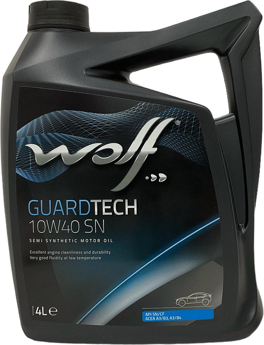 Wolf GuardTech semi-synthetische motorolie 10W40 SN 4L