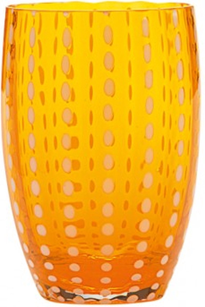 Perle glas - set van 2 - Arancio / Oranje