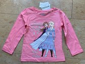 Disney Frozen Shirt - Lange Mouw - Roze - Maat 116