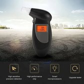 Digitale Alcoholtester - 10 extra mondstukjes inbegrepen - batterijen inbegrepen - geschikt voor Frankrijk, Nederland en België -