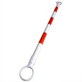 Kegel Pion verbinden | 110 tot 220 cm | Uitschuifbare markering met klasse 1 reflectie (Rood/Wit)