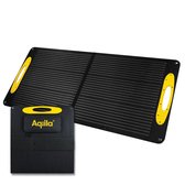 Panneau solaire pliable, 100 W, monocristallin, résistant à l'eau IP65, port USB-A et USB-C, panneau Solar , câble de 3 m avec 4 connexions, panneau solaire portable, Aqiila Sunbird P100