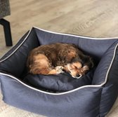 Bora Huisdier Bed - Honden kussen - Antislip Hondenmand - Donkergrijs - Maat M