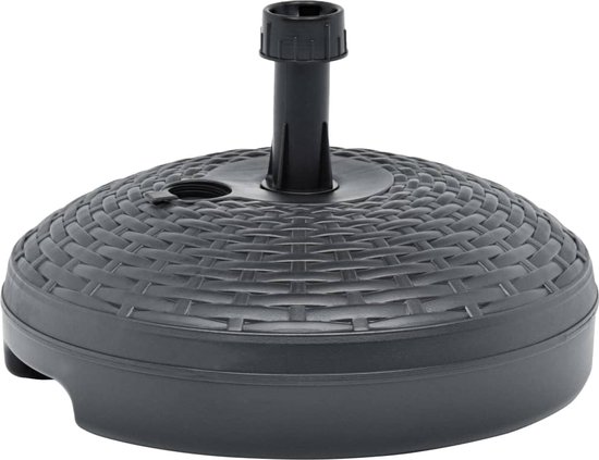 Deuba Parasolvoet Rotanlook 45cm Vulbaar 20L Tuin Antraciet Deuba Parasolvoet Rotanlook 45cm Vulbaar 20L Tuin Antraciet