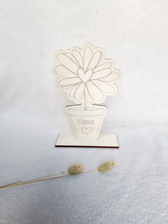 3 Set 100 Stuks Bloem en Blad Houten Ornamenten Ambachten DIY Scrabook Kaarten Maken