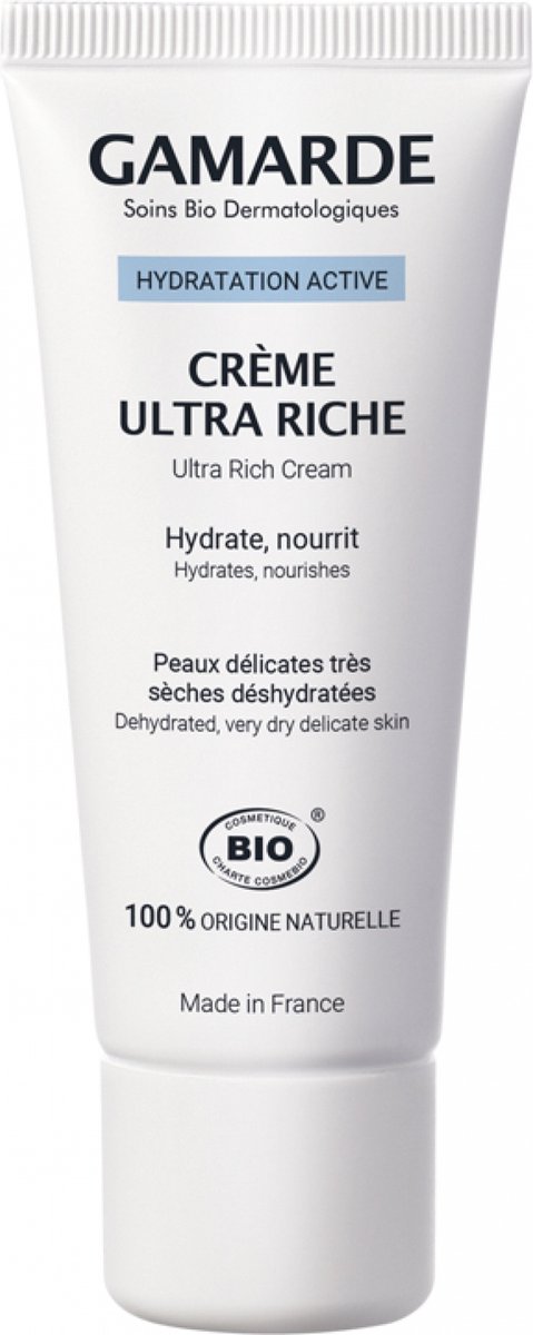 Gamarde Hydratatie Actieve Crème Ultra Riche Bio 40 ml