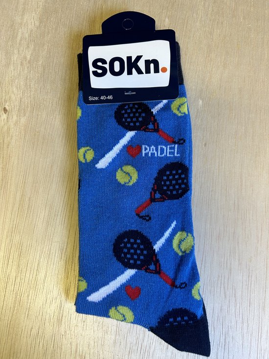 SOKn. Trendy sokken *PADEL* maat 40-46 (ook leuk om kado te geven !)