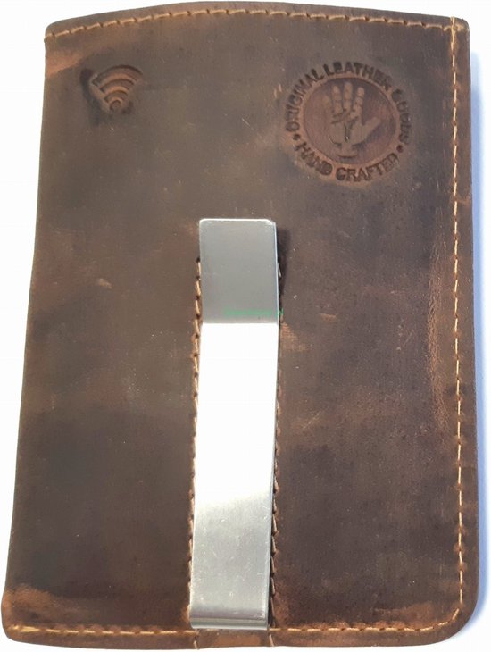 Greenburry - Vintage - Geldclip / Pashouder - RFID - Leder