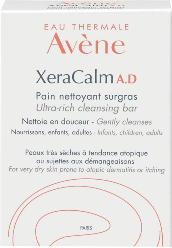 Avène Xeracalm Ad Pain Nettoyant Surgras Savon Peau Très Sèche / Peau Atopique 100 ml