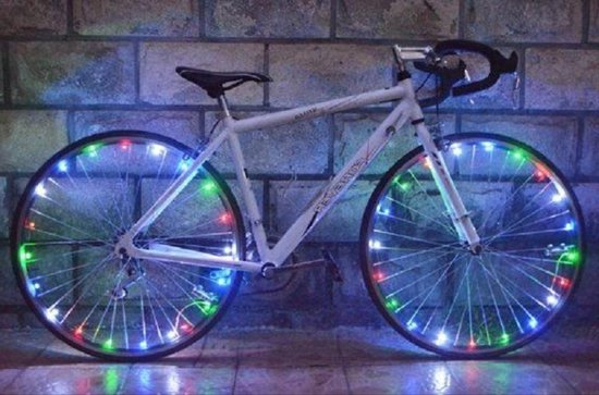 *** LED Fietsverlichting Slinger - Spaakwiel Verlichting - Decoratie & Verlichting voor Fiets - Veilig Onderweg - van Heble® ***