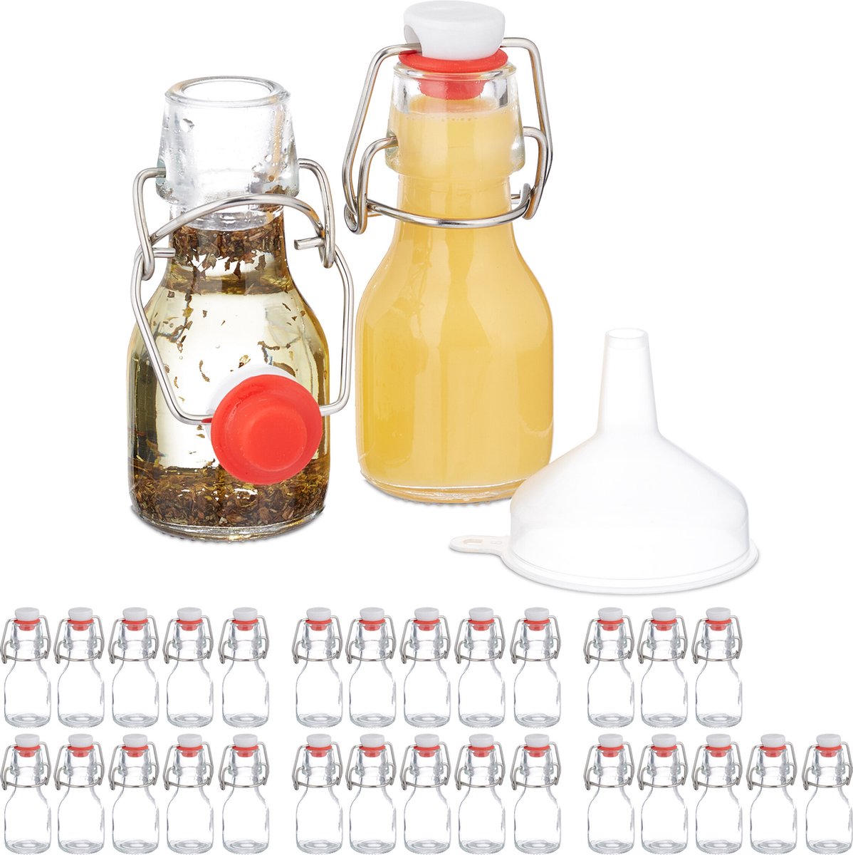 Bestel Sier fles olie-azijn met LED art 23-2589 bij Master Home Decorations