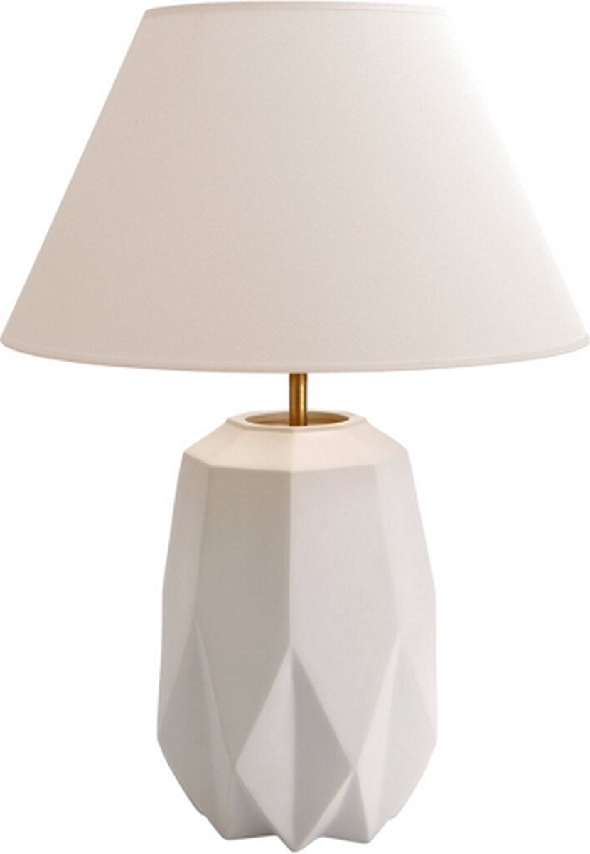 Goebel - Kaiser | Tafellamp Polygono - wit | Porselein - 62cm
