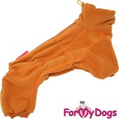 ForMyDogs honden kleding fleece pyjama voor de teef , maat 18 rug lengte 36cm , voor binnen als voor buiten