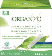 Organyc Complete Protection 16 Super Tampons avec Applicateur