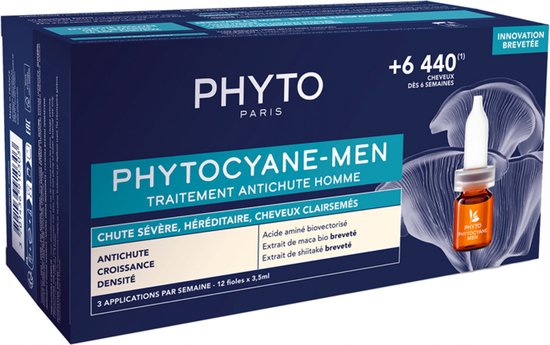 Phyto Phytocyane Mannen Progressieve Haaruitval 12x3,5 Ampoules