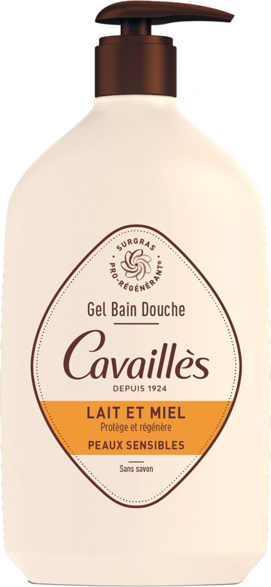 Rogé Cavaillès Gevoelige Huid Melk en Honing Bad- en Douchegel 1 L