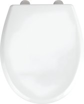Wc-bril Gubbio, hygiënische toiletbril met softclose, stabiel wc-deksel tot 350 kg belastbaar, met Fix-Clip bevestiging, van antibacterieel Duroplast, wit