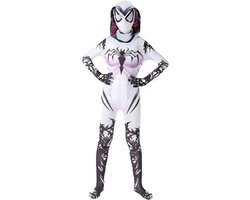 Superheldendroom - Halloween Spider-Gwen - 122 (6/7 Jaar) - Verkleedkleding - Superheldenpak