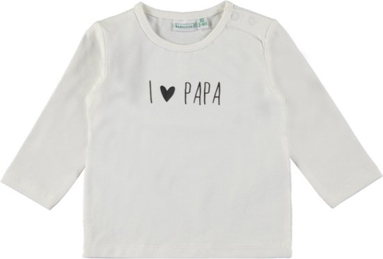 T-Shirt Babylook J'aime Papa White