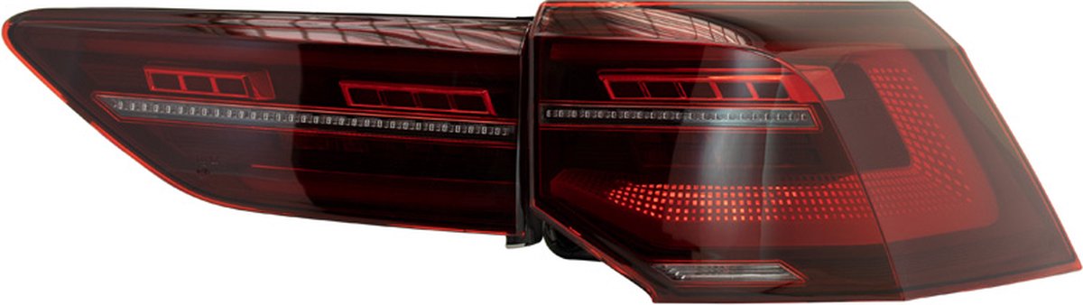 Set LED Achterlichten passend voor Volkswagen Golf VIII 2020- excl. Variant - Rood/Rookgrijs - incl. Dynamic Running Light