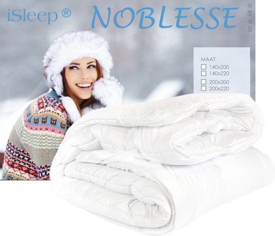 iSleep Noblesse Dekbed - Enkel - Tweepersoons - 200x220 cm - Wit