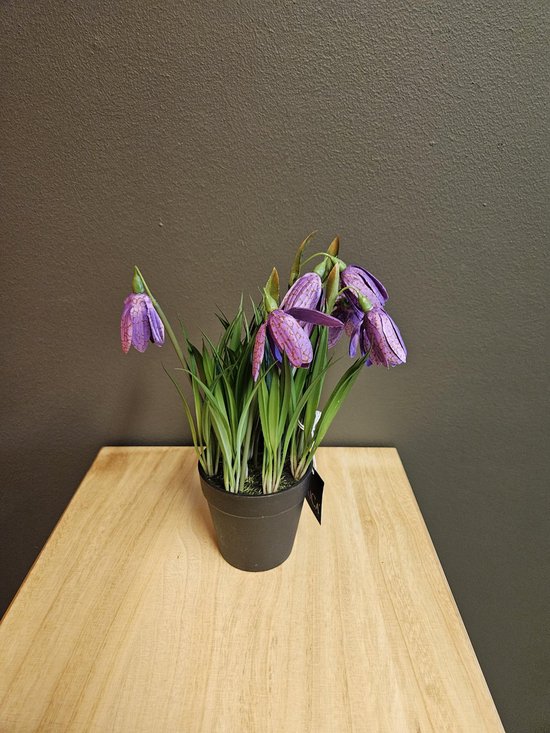 Mica Decorations plante artificielle Vanneau fleur violet 25cm
