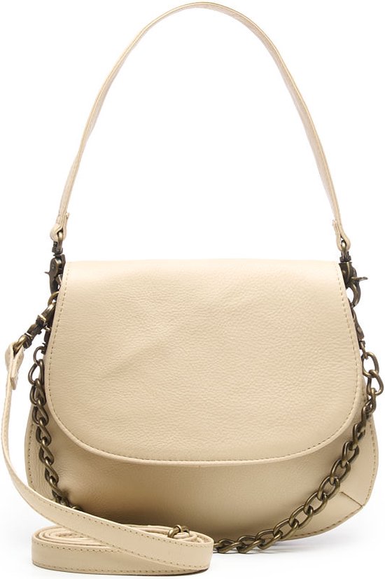 Chabo Bags - Campbell Saddle Bag - Schoudertas - Crossover - Leer - Creme