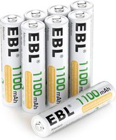 Piles AAA rechargeables EBL 1100 mAh 1,2 V - Piles AAA Ni-MH durables