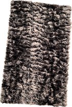 Fashionable Fleece Dames Sjaal / Thermo Scarf | Ronde Warme Sjaal - Zwart