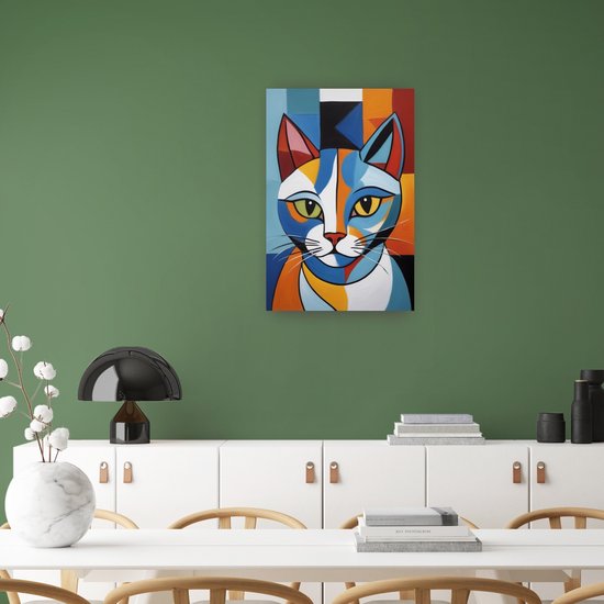WADBTP Boheemse stijl posterset, moderne slaapkamer woonkamer achtergrond wanddecoratie poster, planten abstract woondecoratie schilderij, frameloos ( Stijl 8, 40X60CM*3