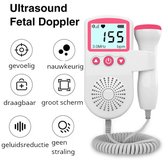 RenV® - Hartslag Baby Doppler - Roze - Echo apparaat - Incl. Ultrasound Gel en Batterijen - Zwangerschapscadeau - Fetal Doppler - Plug and Play - Doppler.