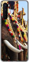 Telefoonhoesje Geschikt voor OnePlus Nord hoesje - Olifant - Parade - Dieren - Siliconen Telefoonhoesje