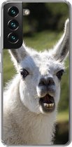 Geschikt voor Samsung Galaxy S22 hoesje - Lama - Grappig - Kinderen - Jongens - Meisjes - Kids - Siliconen Telefoonhoesje