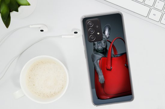 Coque Samsung Galaxy A53 5G - Chien - Drôle - Sac - Enfants - Garçons - Filles - Kids - Coque de téléphone en Siliconen