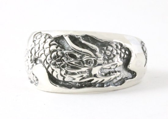 Bague Dragon En Argent Sterling - Occasion, Avec Corrosion