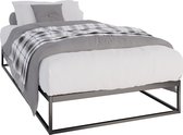 CLP Scala Metalen bed - Bedframe - zwart 200x100x25 cm