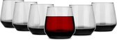 Verres à eau Glasmark - 6x - Collection Midnight - 310 ml - verre - verres à boire