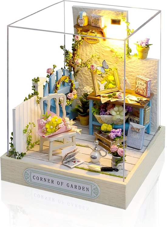 maison miniature - chambre - bâtiment miniature - Kit de construction - Jardin de ville - coin de jardin