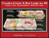 Crealies Create A Box Waxinelichtjes doosje CCABL26 finishedbox:12x4x2,3cm (08-23)
