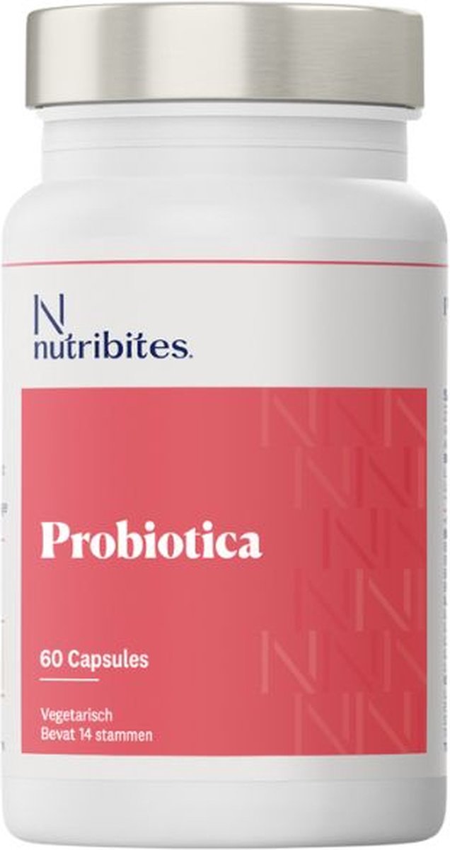 Goedkoopste Nutribites Probiotica - 14 Probioticastammen - Met Vitamine C en Zink - 60 Vegetarische capsules